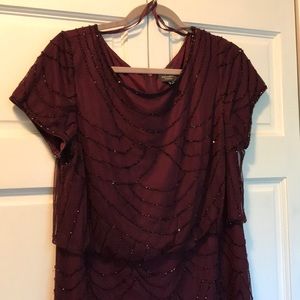 Adrianna Pappel, short-sleeved, blouson, gown